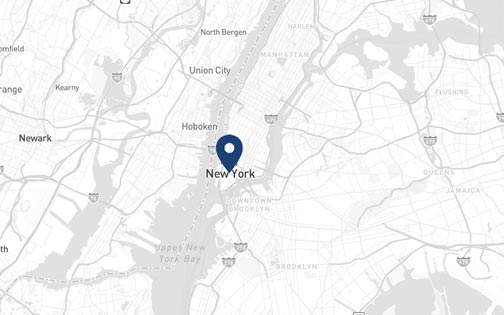 Map of PCVA's Seattle Office located at 120 Broadway, on the 26th Floor of the Equitable Life building in Manhattan